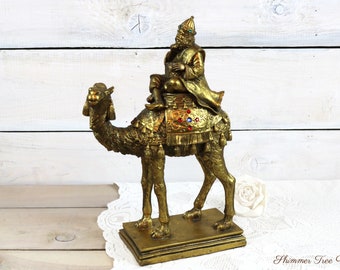 Large Wise Man on Camel, Christmas Nativity Ornament