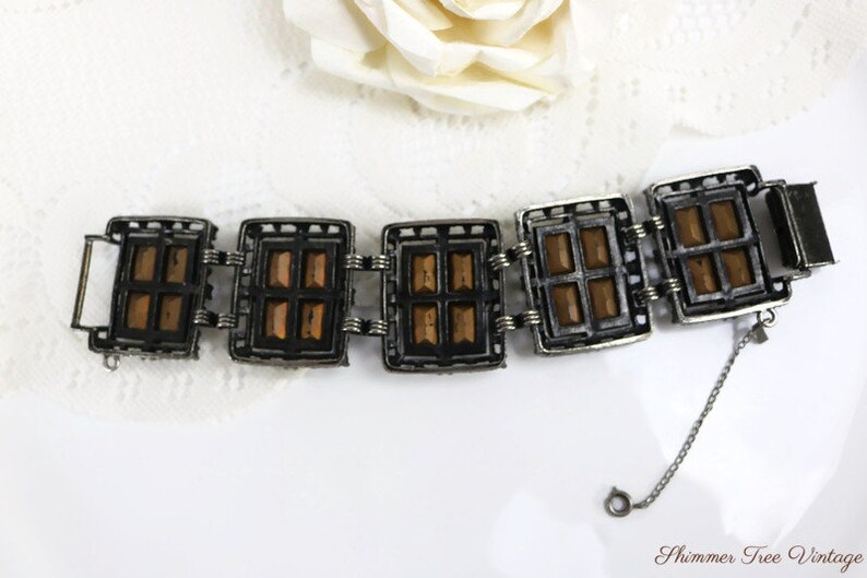 SARAH COVENTRY Black and Pink Midnight Magic Rhinestone Bracelet