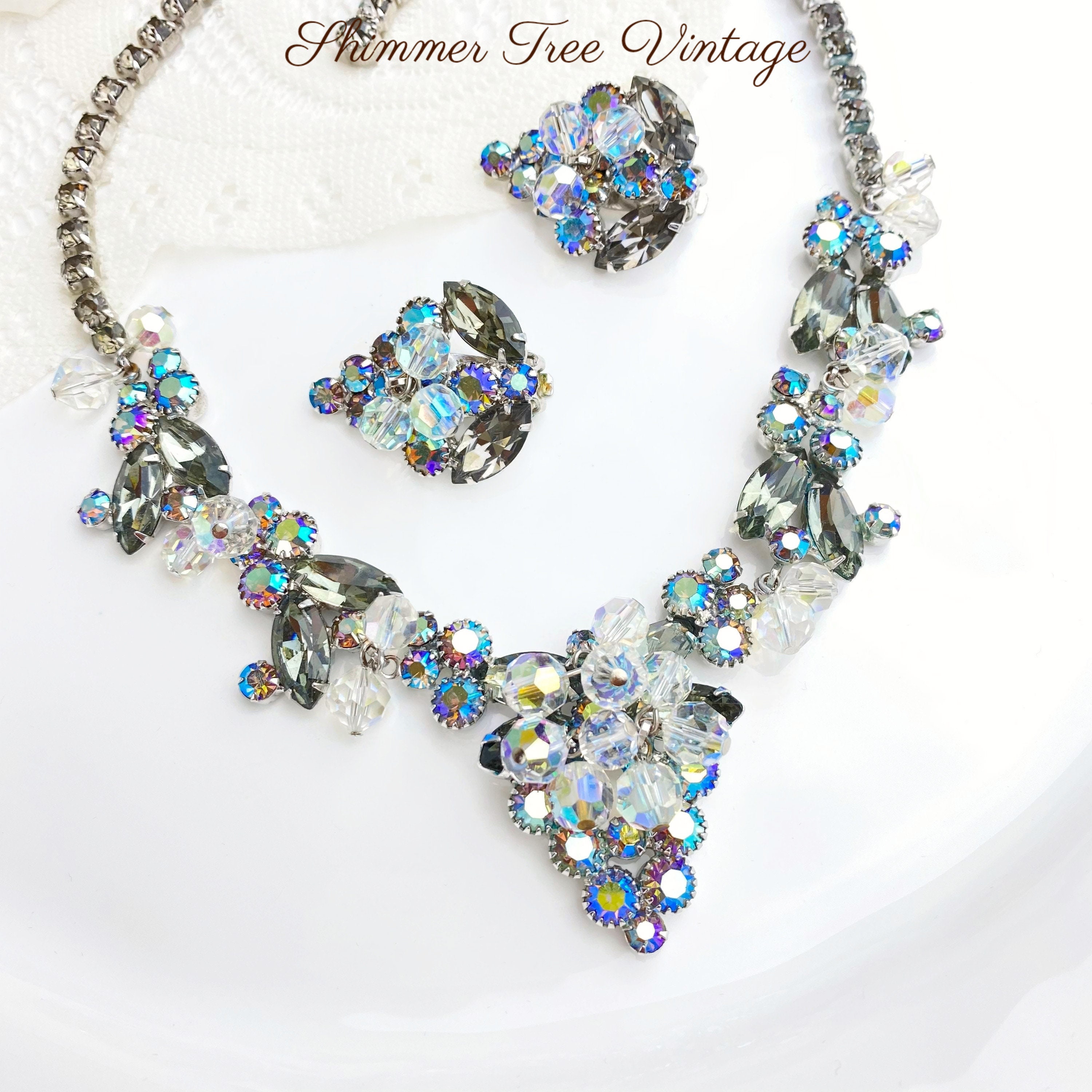 JULIANA D&E Cascading Grape Clusters Necklace and Clip on - Etsy Canada