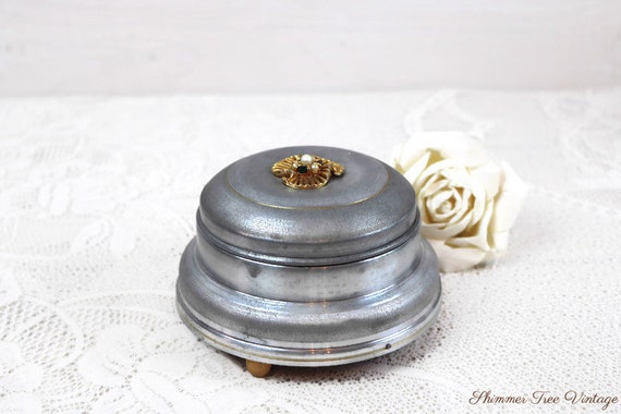 1940's Modernist Music Box powder Jar