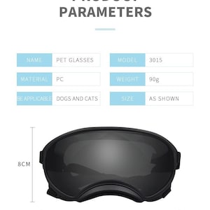Dog Polarized and UV Proof Ski Goggles/ Sunglasses/ Wind Protection Dog Goggles with interchangeable lenses-Doggles image 4