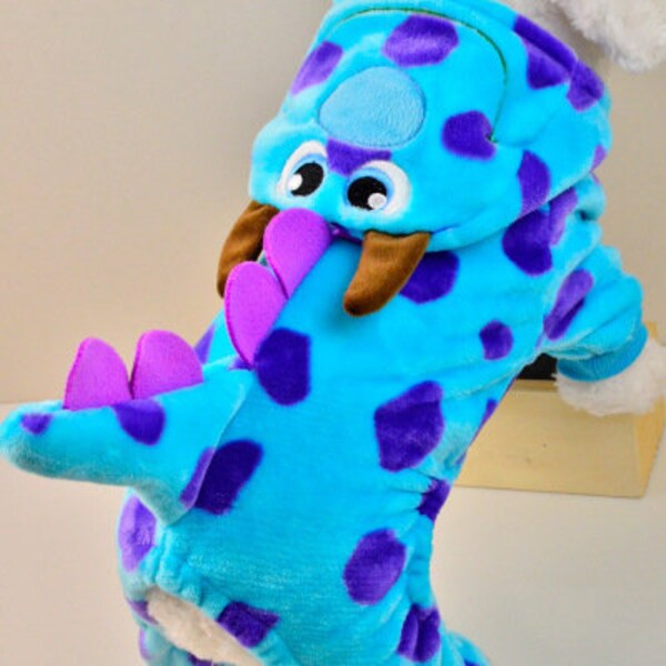 Adorable Monster Costume for Dogs -Halloween-Sully Monsters Inc