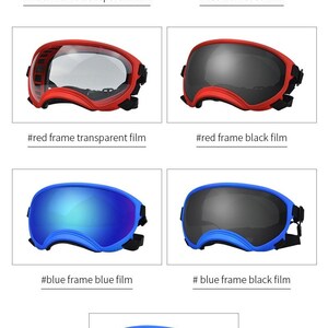 Dog Polarized and UV Proof Ski Goggles/ Sunglasses/ Wind Protection Dog Goggles with interchangeable lenses-Doggles image 6