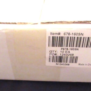 10 NEW cabinet draw pulls Jeffrey Alexender model 678160sn 7 1/2" long 7 /16 wide satin nickel finish great buy