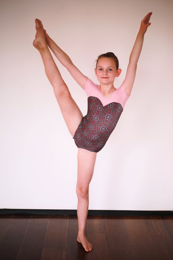 Girls Pink Dance Leotard Age 910 READY TO SHIP Etsy Ireland