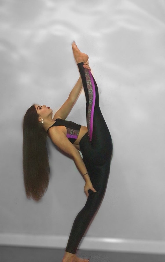 girls dance leggings and crop top