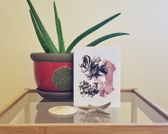 Algae Print Greeting Card|Seaweed Print Greeting Card| Mothers Day Botanical Greeting Card|New Brunswick Greeting Card|Ocean Greeting Card