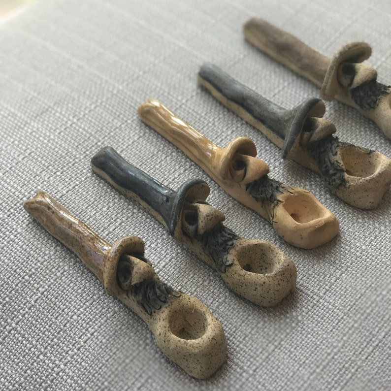 Handmade Clay Smoking Pipe Etsy