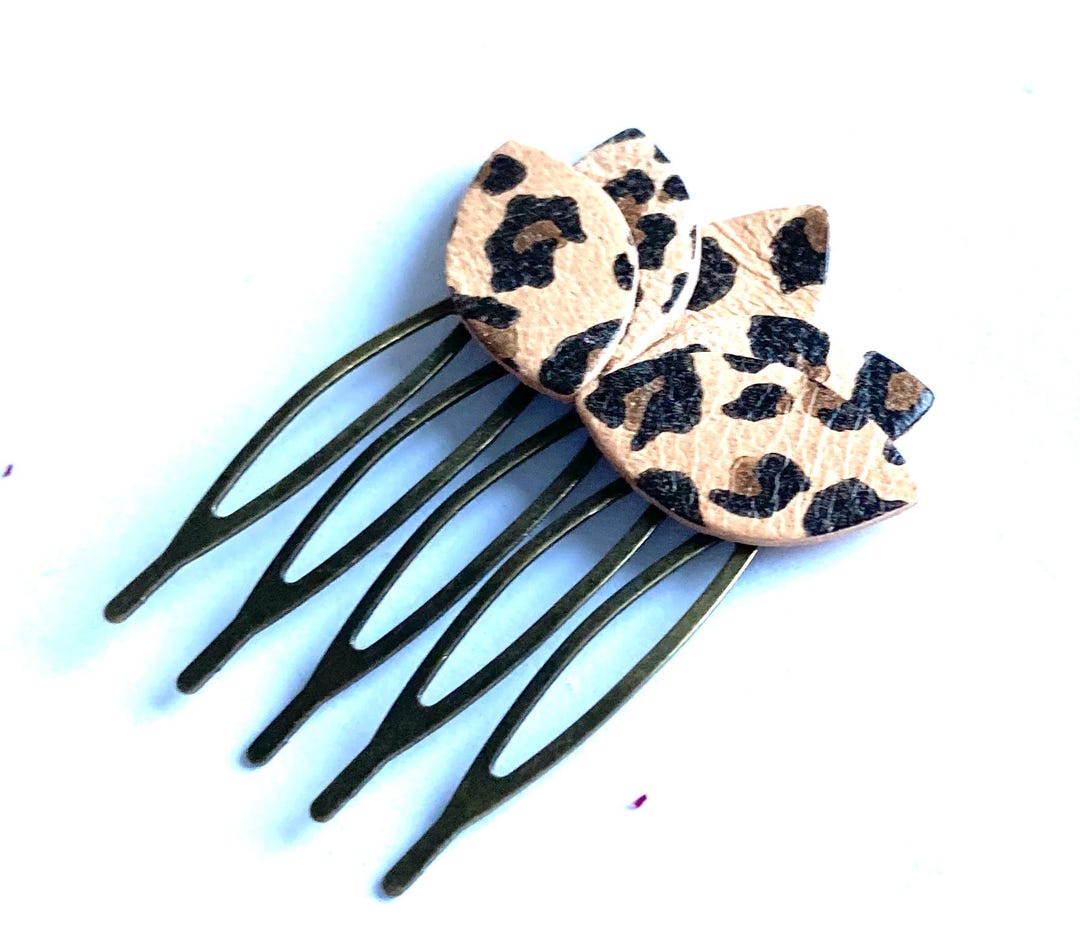 Leopard Comb Leopard Print Hair Comb - Etsy
