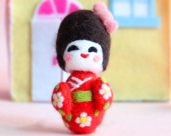 Kimono Needle Felting Kit Christmas Gift for Beginners