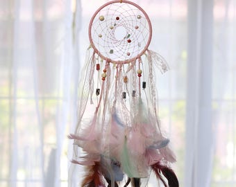 Dream Catcher DIY Kit Handmade for Girls Kids - Personalized Dreamcatcher Baby Shower Gift Craft Kit for Family