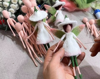 Needle Felted Body to Make Fairy Needle Felting Kit - 3 Size Options - Save Time for Your Craft Making Craft Kit for Mother&#39;s Day