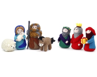 Nativity Needle Felting Kit Lovely Doll Craft - Include Everything to Make - Instruction for Beginner 4inch (10cm)