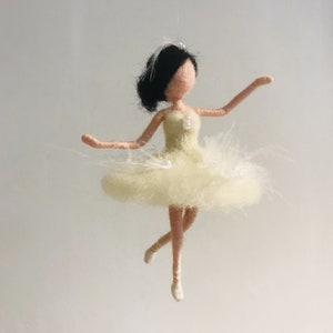 Dancer Needle Felting Kit, Craft Kit for Adults, Felting Starter Kit with Wool, Tool, Video Instruction - 6inch (15cm)