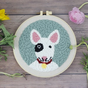 Dog Punch Needle Kit, Beginner Punch Needle Kit, Punch Needle Pattern - Everything Included