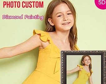Custom 5D Diamond Painting, Personalized Photo Gift