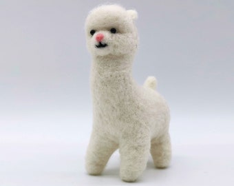 Alpaca Needle Felting for Beginners Christmas Gift Choice 4 inch - 10cm Height