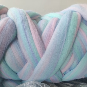 Merino wolle Kammzug zum Spinnen und Filzen / Handgefärbte Wolle / Mystery Batts- Exquisitheit