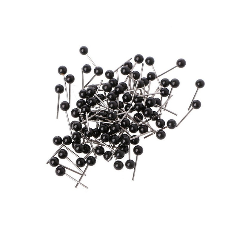100 Pieces Black Safety Eyes on Wire for Craft Doll Decys - Etsy