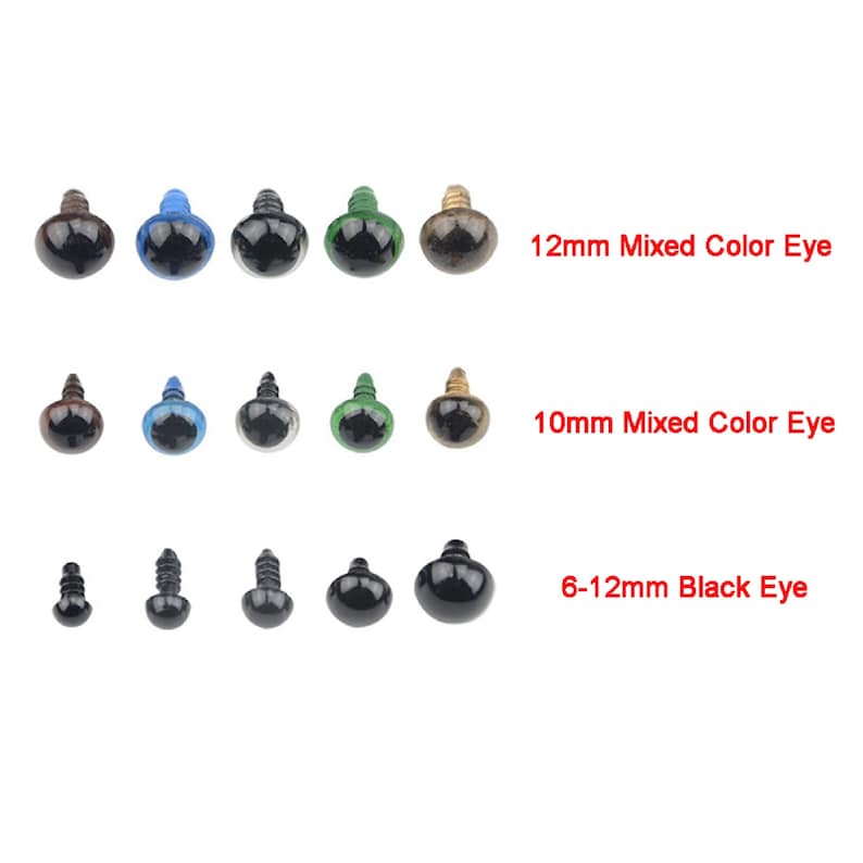 250pcs Plastic Safety Eyes Safety Noses With Washers Not Etsy