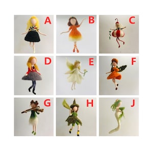 Fairy Needle Felting Kit - Elf Felting Kits - Felting Kits for Beginners with Wool, Felting Mat, Needles and Video - 6inch (15cm)
