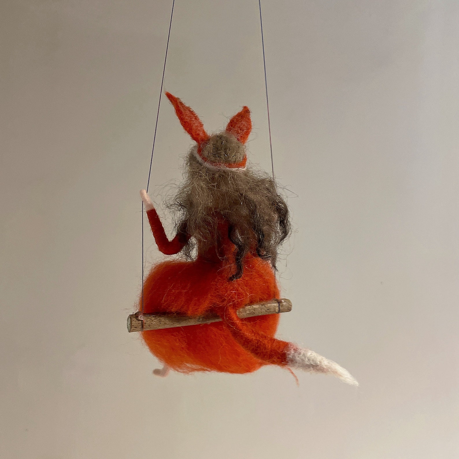 Red Fox Lady Needle Felting Kit for Beginners Swing Fairy Felting Kit ...