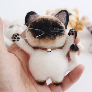 Cat Needle Felting Kit Christmas Gift