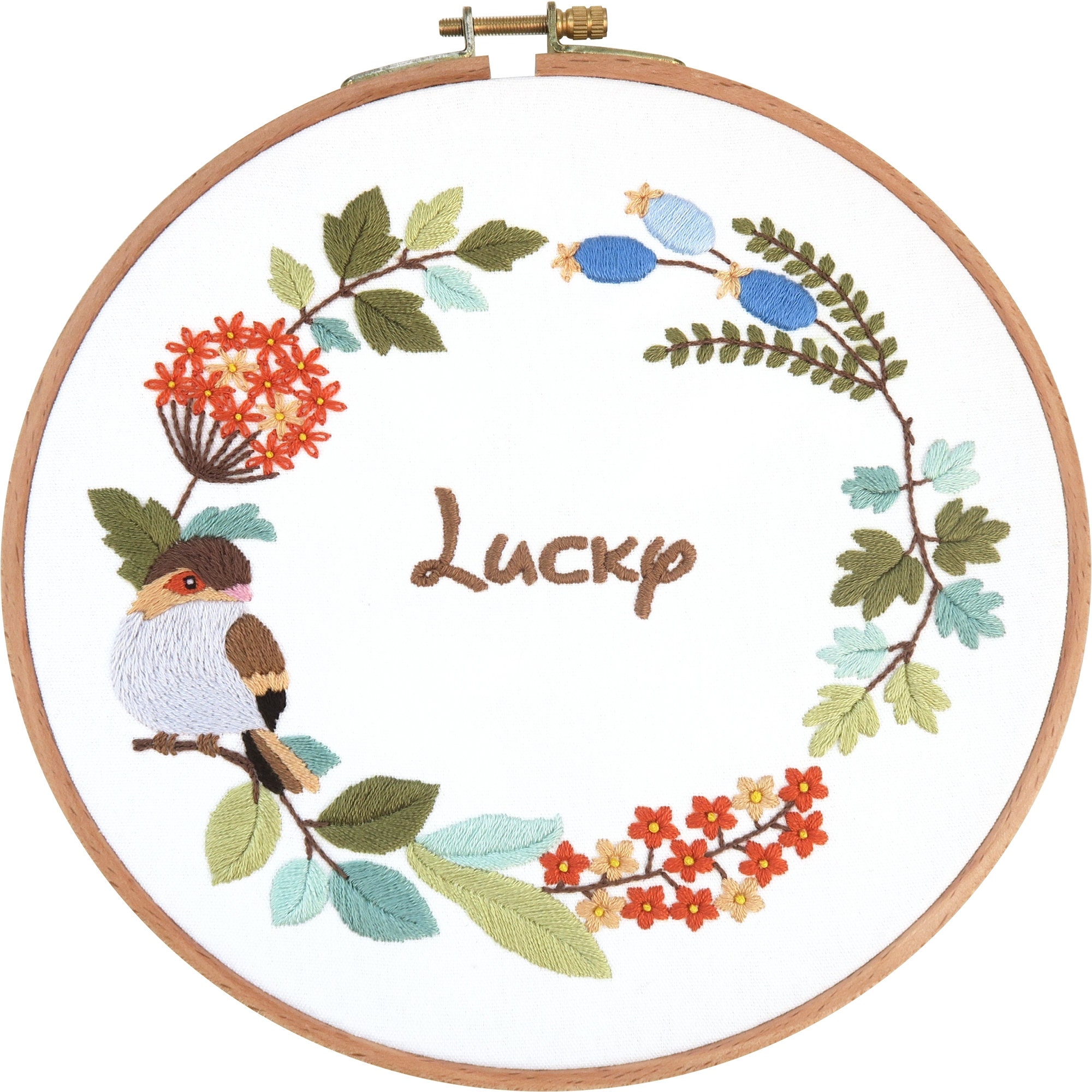 The Crafty Kit Company Kreuzstich-Set Rotkehlchen – 15 Cm, Mit Allem Zubehör