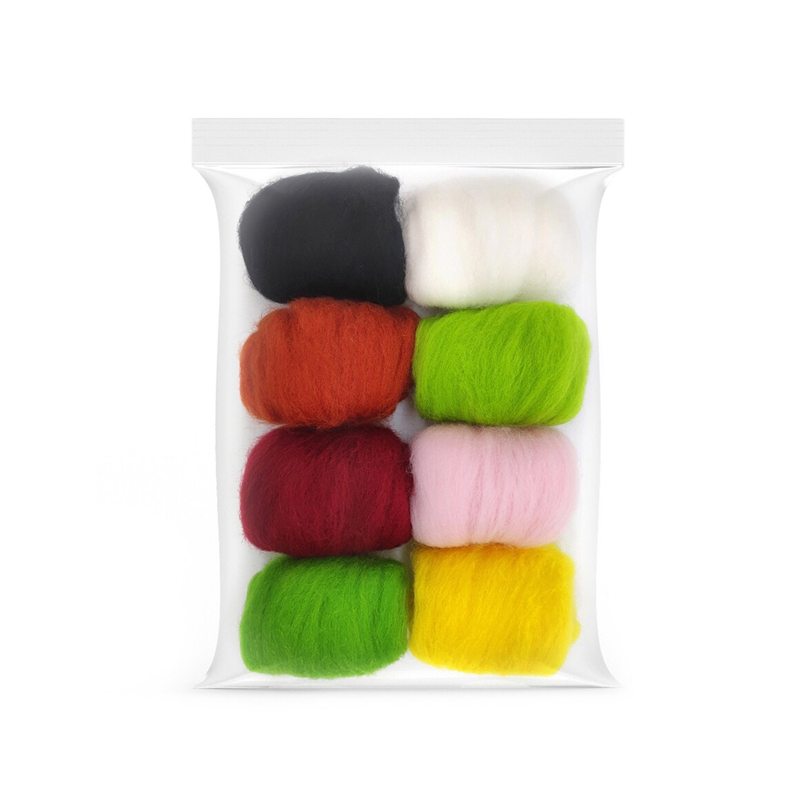 8 Pack Needle Felting Wool Roving 10g x 8 Color Total 80g Etsy