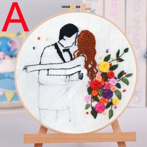Wedding Embroidery Kit for Bride and Groom Gift Valentines Day Gift - Etsy
