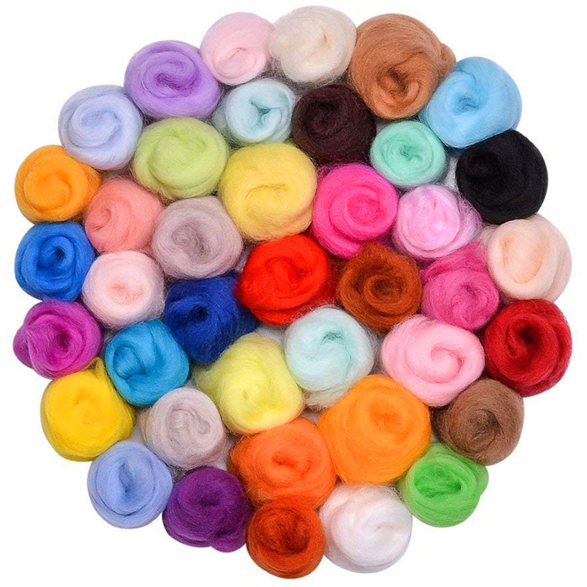 8 Pack Needle Felting Wool Roving 10g X 8 Color Total 80g Etsy