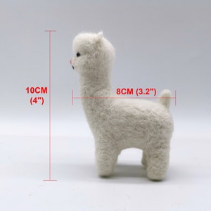 Alpaca Needle Felting for Beginners Christmas Gift Choice 4 inch 10cm Height image 2