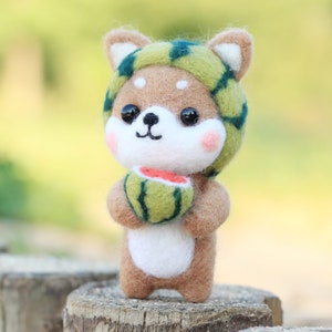 Shiba Needle Felting Kits Gift Box Pack - Christmas Gift Felting Supplies for Grandma