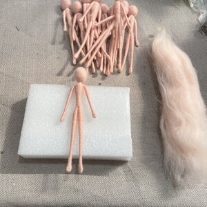 Fairy Needle Felting Kit Gift for Mom Craft Kit Felting Starter Kit with Wool, Felting Mat, Needles and Video Instruction 6inch 15cm image 9