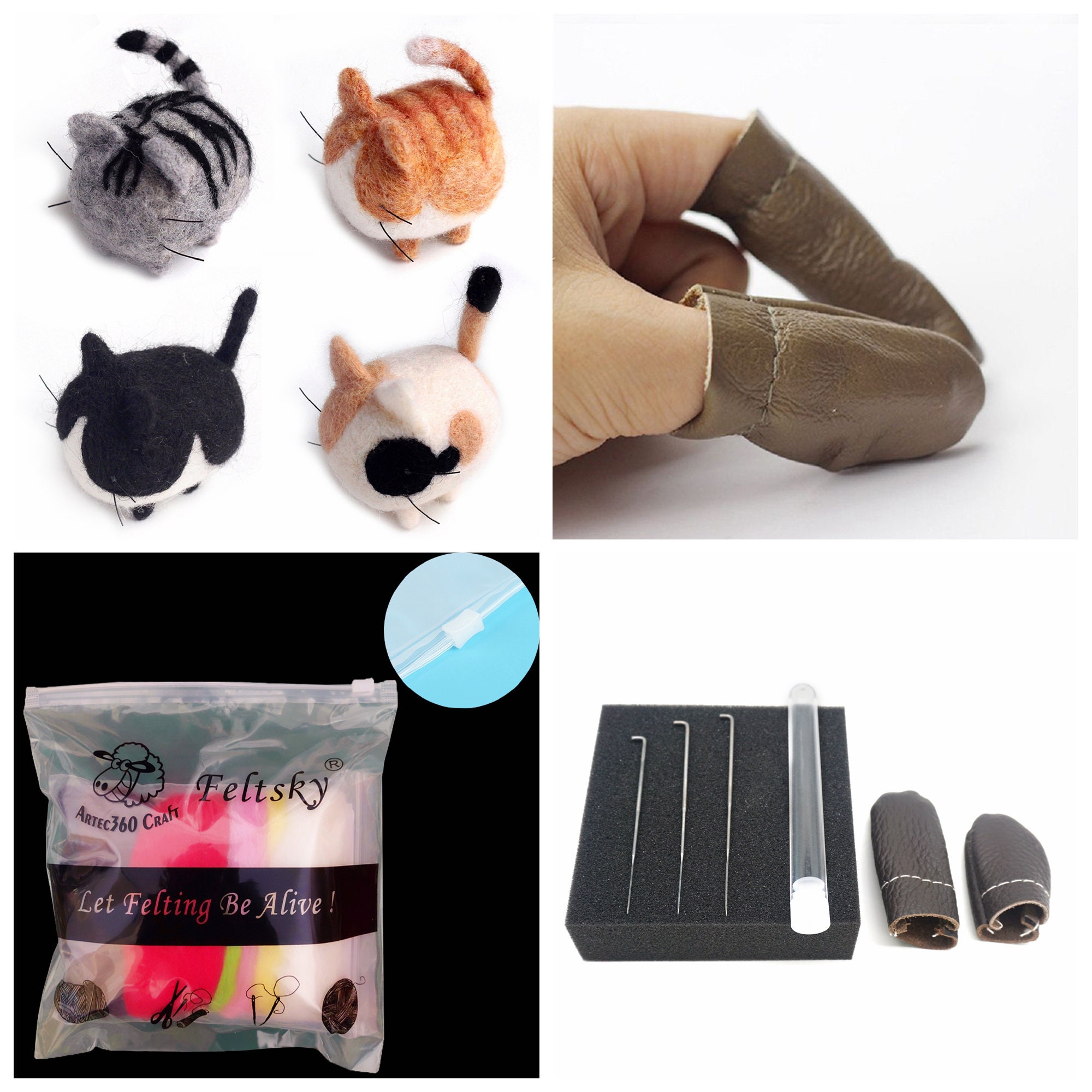 Wool Needle Felting Kit for Beginner Starers, Animal Dog Corgi Needle  Felting Kits for DIY Art Craft Kids Adults (Sitting)