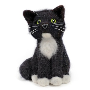 黒猫ニードルフェルトキット お母さんへのクラフトギフト 作り方すべて込み