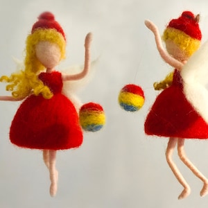 Magic Ball Fairy Needle Felting Kit, Craft Kit, Felting Starter Kit with Wool, Video Instruction - 6inch (15cm)