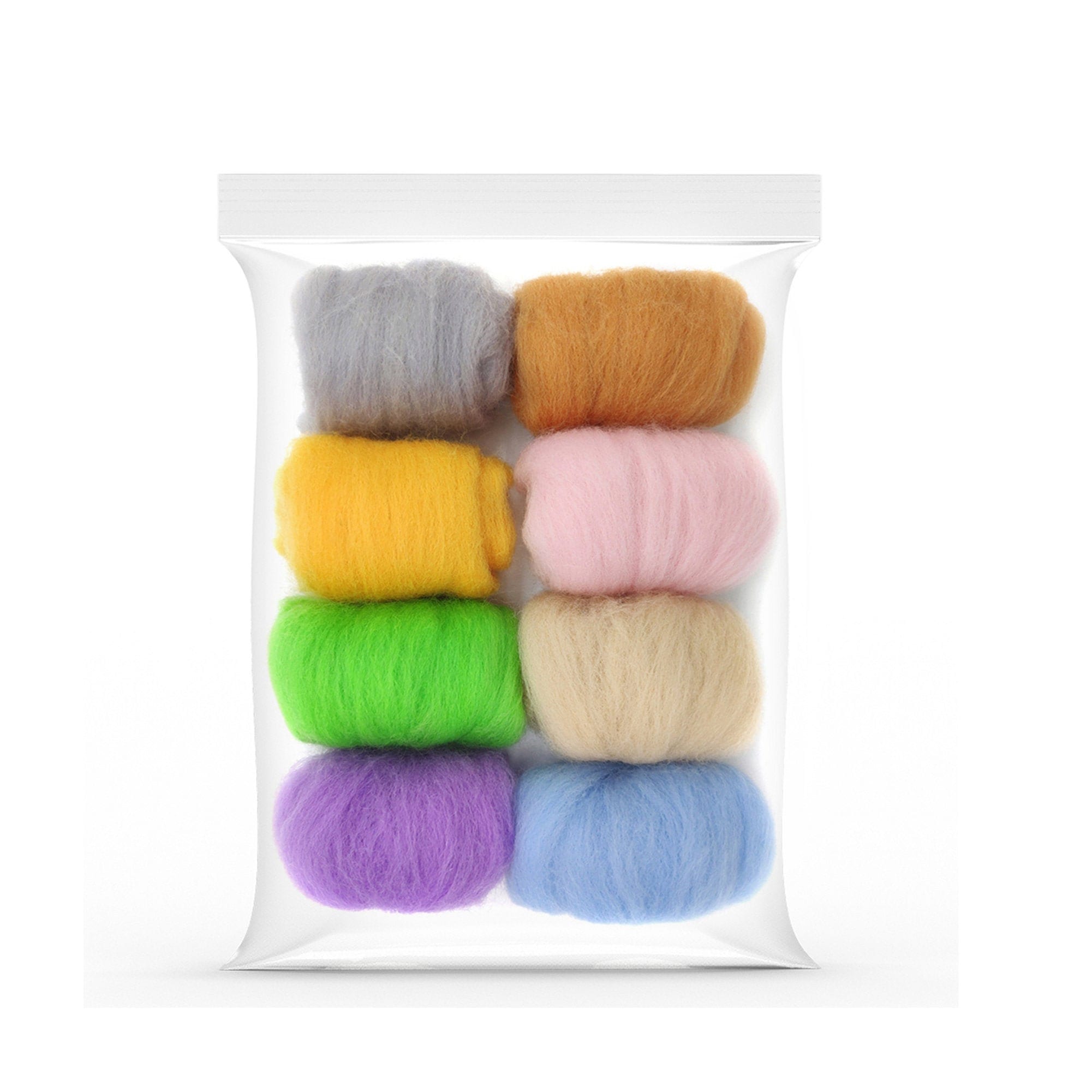 8 Pack Needle Felting Wool Roving 10g X 8 Color Total 80g Etsy