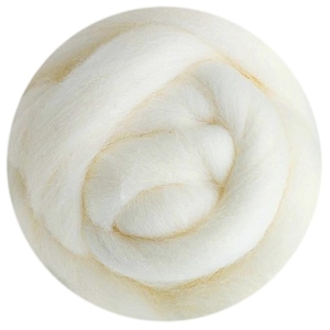 3.5 Ounce Felting Wool for Needle Felting Wool Roving 70s (19um) High Standard 100g Wool Rove (No. 1)
