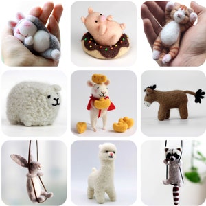 Needle Felting Kit Easy - Sleepy Sheep - A Child's Dream