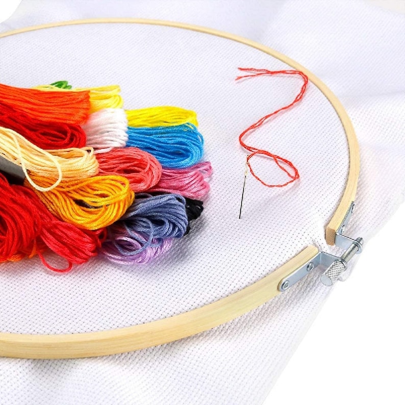 10 Pieces Embroidery Hoop 5 Inch Bamboo Embroidery Frame for Etsy
