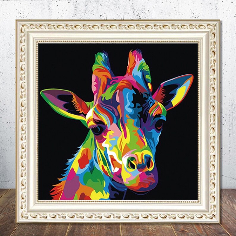 Giraffe and Dog 5D Diamond Painting Kits Drill Rhinestone Etsy