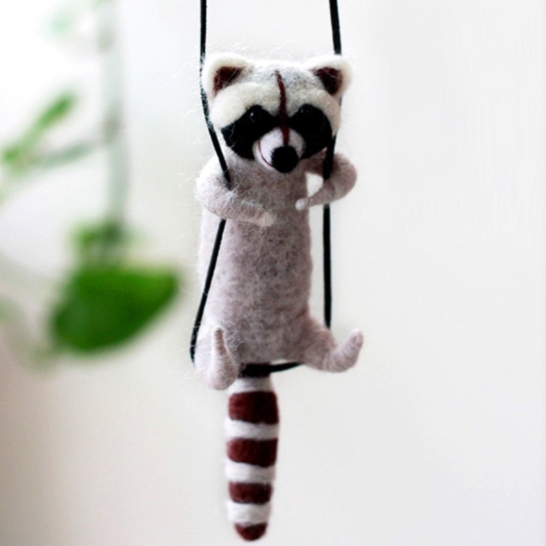 Lazy Cat Needle Felting Kits Lying in Hand 3.2/" for Beginner Easy Adorable