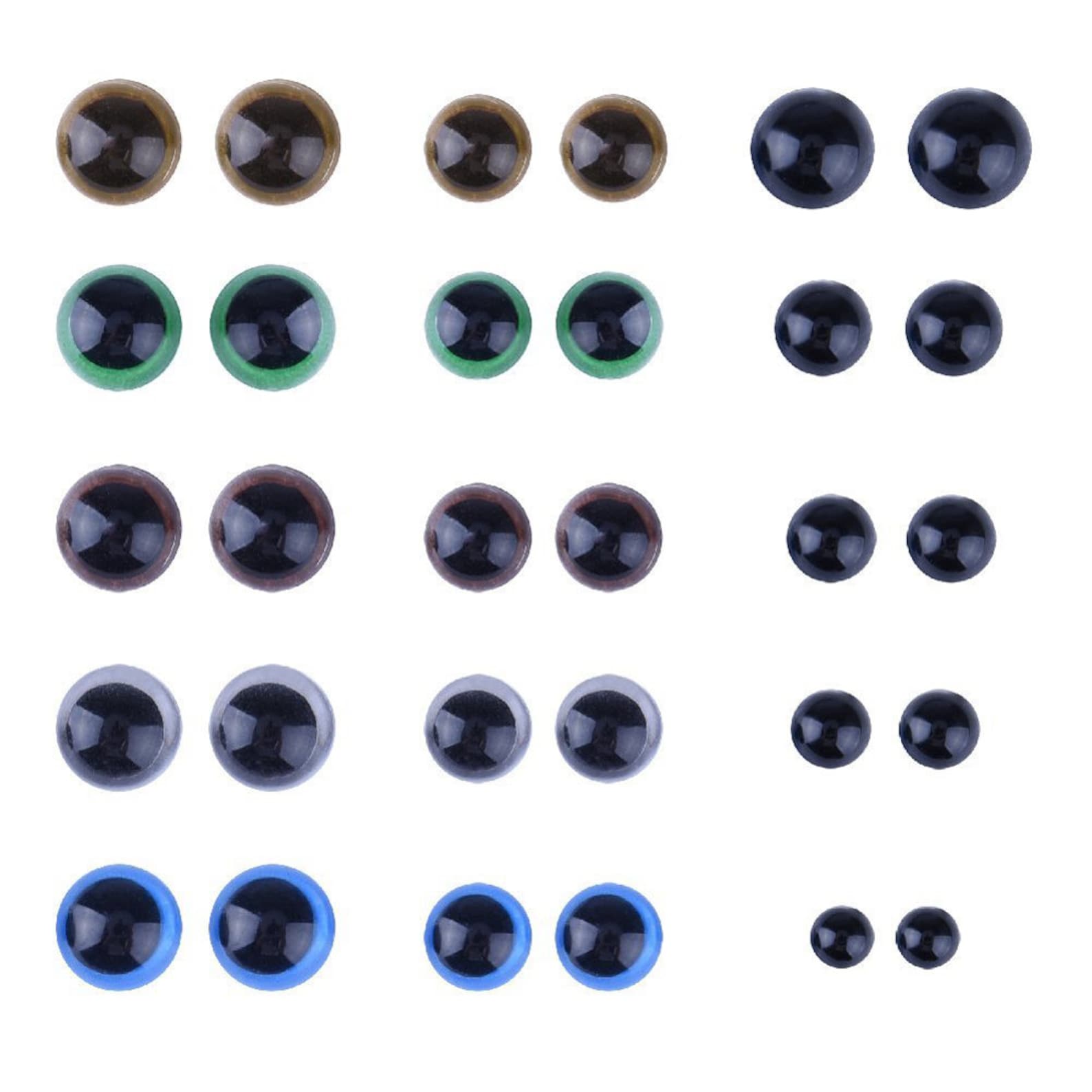 300pcs Including 150pcs Colourful Plastic Safety Eyes 150pcs Etsy