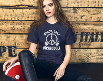 Camiseta unisex Paz Amor y Pickleball