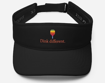 Dinkin Deeznuts Embroidered Pickleball Visor - Etsy display picture 2