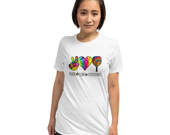 Peace Love Pickleball Short-Sleeve Unisex T-Shirt