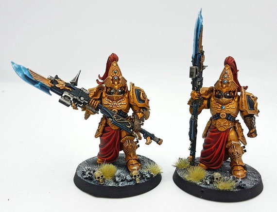 5 X Custodian Wardens Painted Miniatures for Sale, Warhammer