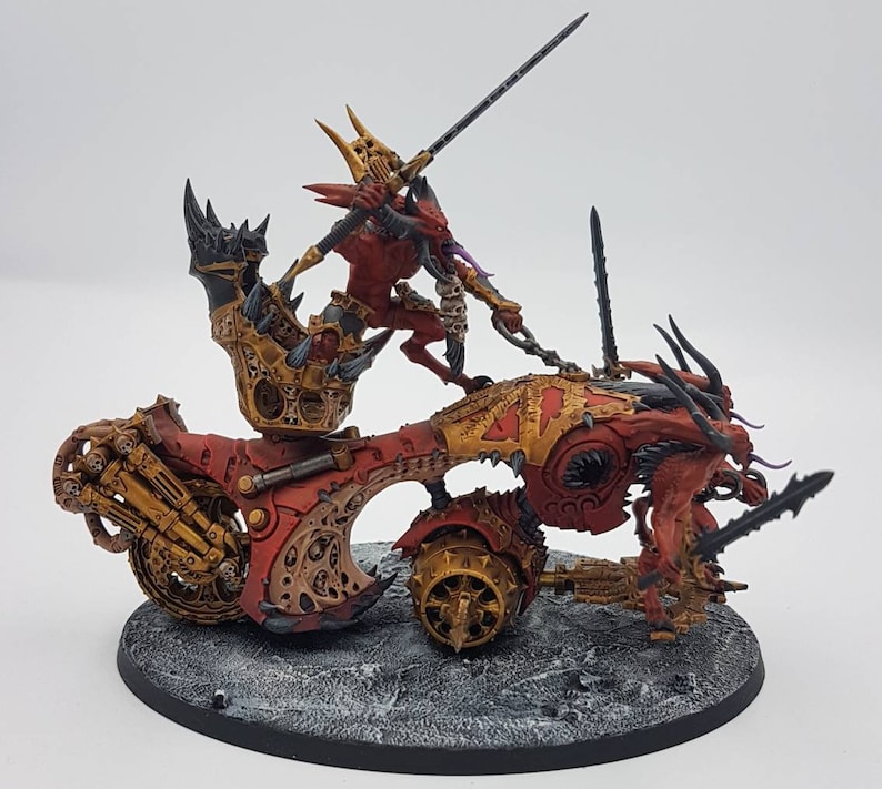 Warhammer 40K – 10 Démons De Khorne – Figurines Peintes – Armée Chaos – Occasion