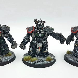 Centurion Devastator Squad Space Marines painted miniature models, Warhammer 40k, 30k and Age of Sigmar commission models